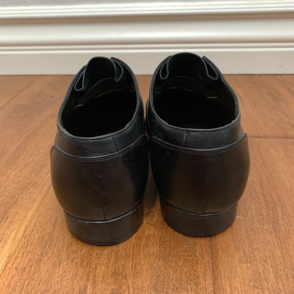 LANVIN Authentic Womens Size 36.5 Black Leather Laceless Oxfords - Picture 6 of 15